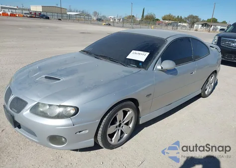 2005 Pontiac Gto z USA, uszkodzony, nr VIN 6G2VX12U05L348692